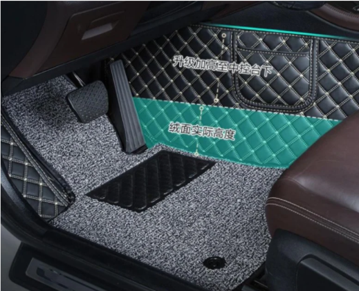 تطويق كامل ، قطعة واحدة من وسادة قدم السائق الخاص ، وسادة قدم الراكب ، للسيارات